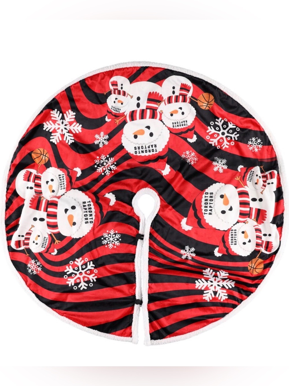 Red & Black Snowman Tree Skirt